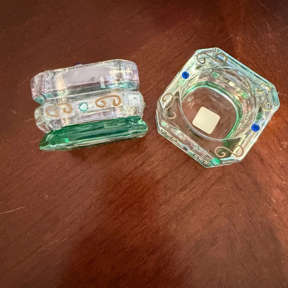 PartyLite Multicolor Glass Candle Holders - Picture 3 of 8